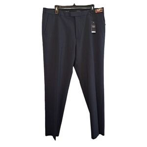 NEW Van Heusen Black Straight Leg Flex Stretch Slacks Size 36x30